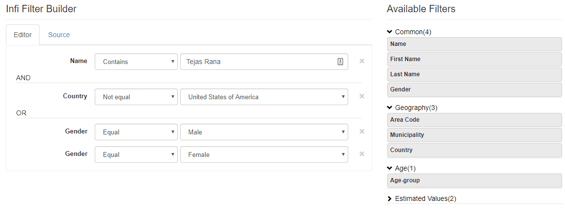 Filter Builder