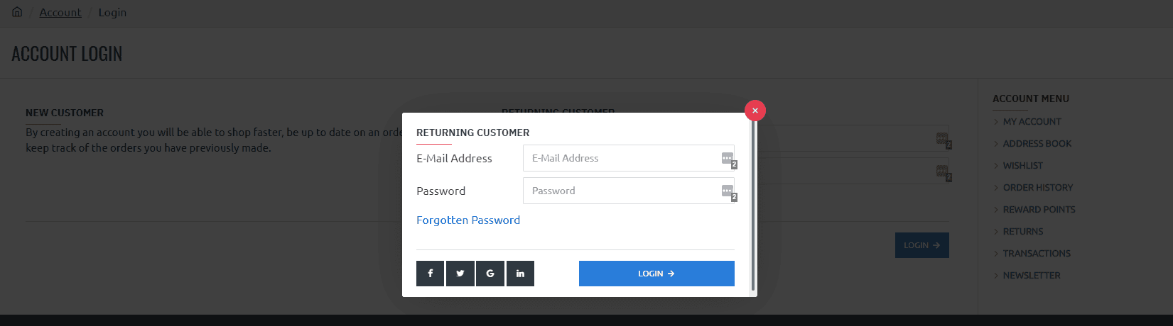 Opencart 3 Social Login Extension [FREE]